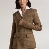Chaquetas de tweed a cuadros Ralph Lauren Donaldson para mujer en color marrón