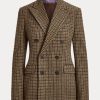 Chaquetas de tweed a cuadros Ralph Lauren Donaldson para mujer en color marrón