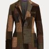 Chaquetas de tweed con patchwork Hailey de Ralph Lauren para mujer en marrón/oliva Chaquetas de tweed con patchwork Hailey de Ralph Lauren para mujer en marrón/oliva