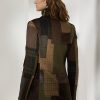 Chaquetas de tweed con patchwork Hailey de Ralph Lauren para mujer en marrón/oliva Chaquetas de tweed con patchwork Hailey de Ralph Lauren para mujer en marrón/oliva