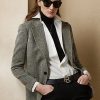 Chaquetas de tweed Ralph Lauren para mujer en color negro y crema