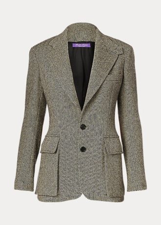 Chaquetas de tweed Ralph Lauren para mujer en color negro y crema