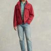 Chaquetas de vadeo de sarga Ralph Lauren rojas para hombre Chaquetas de vadeo de sarga Ralph Lauren rojas para hombre