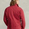 Chaquetas de vadeo de sarga Ralph Lauren rojas para hombre Chaquetas de vadeo de sarga Ralph Lauren rojas para hombre