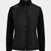 Chaquetas híbridas con cremallera completa Ralph Lauren negras para mujer Chaquetas híbridas con cremallera completa Ralph Lauren negras para mujer