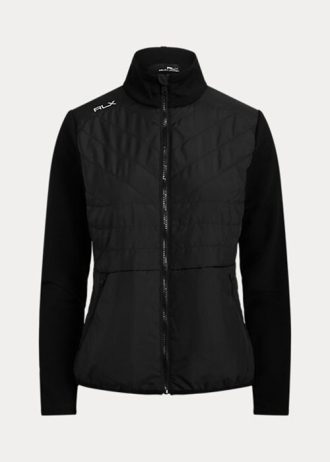 Chaquetas híbridas con cremallera completa Ralph Lauren negras para mujer
