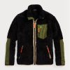 Chaquetas híbridas cortavientos Ralph Lauren negras para hombre Chaquetas híbridas cortavientos Ralph Lauren negras para hombre