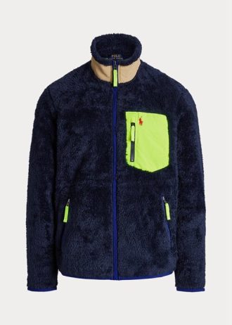 Chaquetas híbridas cortavientos Ralph Lauren para hombre en azul marino y multicolor