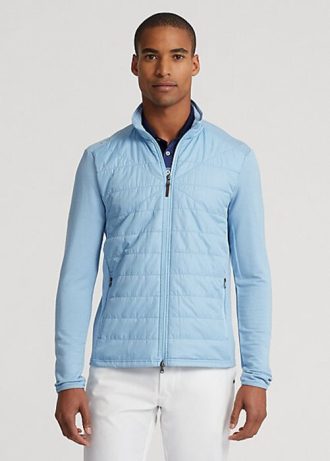 Chaquetas híbridas de cuello alto Ralph Lauren para hombre en azul