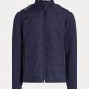 Chaquetas híbridas de cuello alto Ralph Lauren para hombre en azul marino Chaquetas híbridas de cuello alto Ralph Lauren para hombre en azul marino
