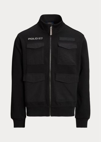 Chaquetas híbridas impermeables Ralph Lauren negras para hombre