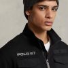 Chaquetas híbridas impermeables Ralph Lauren negras para hombre Chaquetas híbridas impermeables Ralph Lauren negras para hombre