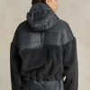 Chaquetas híbridas Ralph Lauren de pelo alto y antidesgarro en gris oscuro para mujer Chaquetas híbridas Ralph Lauren de pelo alto y antidesgarro en gris oscuro para mujer