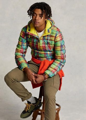 Chaquetas impermeables plegables a cuadros multicolor de Ralph Lauren para hombre