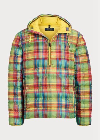 Chaquetas impermeables plegables a cuadros multicolor de Ralph Lauren para hombre