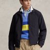 Chaquetas impermeables plegables Ralph Lauren negras para hombre Chaquetas impermeables plegables Ralph Lauren negras para hombre