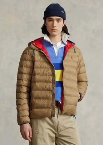 Chaquetas impermeables plegables Ralph Lauren para hombre en color caqui