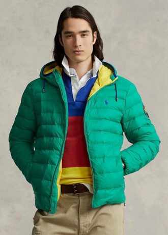 Chaquetas impermeables plegables Ralph Lauren para hombre en color verde