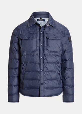 Chaquetas impermeables Ralph Lauren para hombre en color azul marino