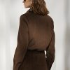 Chaquetas marrones Ralph Lauren Hugh de ante de cordero y espiga para mujer Chaquetas marrones Ralph Lauren Hugh de ante de cordero y espiga para mujer