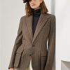 Chaquetas marrones Ralph Lauren Preston con diseño de espiga para mujer Chaquetas marrones Ralph Lauren Preston con diseño de espiga para mujer