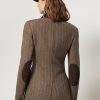 Chaquetas marrones Ralph Lauren Preston con diseño de espiga para mujer Chaquetas marrones Ralph Lauren Preston con diseño de espiga para mujer