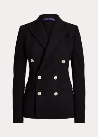 Chaquetas negras de mezcla de lana Ralph Lauren Camden para mujer Chaquetas negras de mezcla de lana Ralph Lauren Camden para mujer