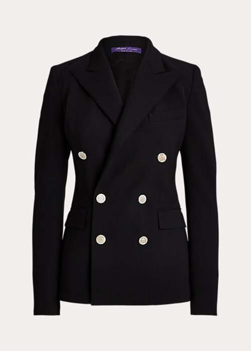 Chaquetas negras de mezcla de lana Ralph Lauren Camden para mujer Chaquetas negras de mezcla de lana Ralph Lauren Camden para mujer