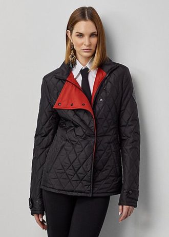 Chaquetas negras de tafetán de seda Ralph Lauren Doma para mujer Chaquetas negras de tafetán de seda Ralph Lauren Doma para mujer