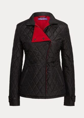 Chaquetas negras de tafetán de seda Ralph Lauren Doma para mujer Chaquetas negras de tafetán de seda Ralph Lauren Doma para mujer