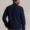 Chaquetas Oxford teñidas en prenda Ralph Lauren para hombre, color azul marino Chaquetas Oxford teñidas en prenda Ralph Lauren para hombre, color azul marino