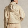 Chaquetas plegables Ralph Lauren Ripstop beige para mujer Chaquetas plegables Ralph Lauren Ripstop beige para mujer