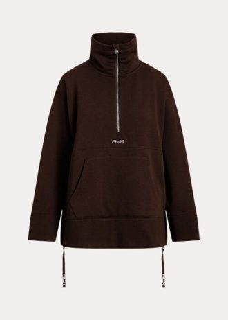 Chaquetas polares Ralph Lauren con cremallera de un cuarto para mujer en color marrón Chaquetas polares Ralph Lauren con cremallera de un cuarto para mujer en color marrón