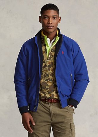 Chaquetas Ralph Lauren azules con mangas raglán para hombre