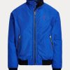 Chaquetas Ralph Lauren azules con mangas raglán para hombre Chaquetas Ralph Lauren azules con mangas raglán para hombre