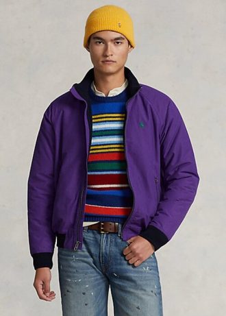 Chaquetas Ralph Lauren con mangas raglán moradas para hombre