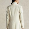 Chaquetas Ralph Lauren de mezcla de lana con diseño de espiga para mujer en color crema Chaquetas Ralph Lauren de mezcla de lana con diseño de espiga para mujer en color crema