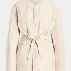 Chaquetas reversibles de tejido antidesgarro acolchado Ralph Lauren en color crema para mujer Chaquetas reversibles de tejido antidesgarro acolchado Ralph Lauren en color crema para mujer