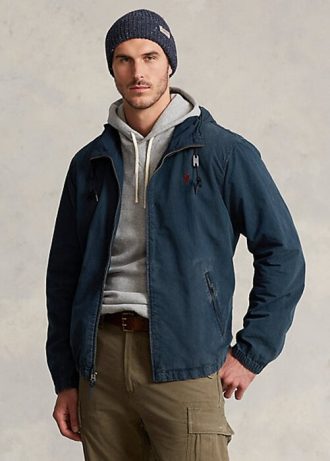 Chaquetas vaqueras con capucha Ralph Lauren para hombre en color azul marino
