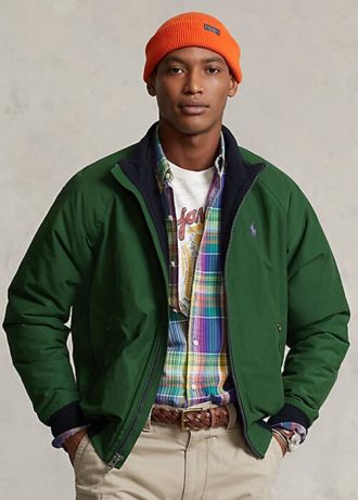 Chaquetas verdes de manga raglán Ralph Lauren para hombre