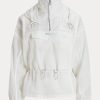 Cortavientos Ralph Lauren plegable de tejido antidesgarro blanco para mujer