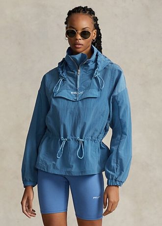 Cortavientos Ripstop plegable azul Ralph Lauren para mujer
