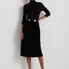 Faldas acampanadas de terciopelo Ralph Lauren negras para mujer Faldas acampanadas de terciopelo Ralph Lauren negras para mujer
