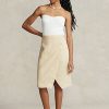 Faldas cruzadas de lino Ralph Lauren beige para mujer Faldas cruzadas de lino Ralph Lauren beige para mujer