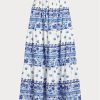 Faldas de algodón con capas y estampado floral de Ralph Lauren para mujer en color azul Faldas de algodón con capas y estampado floral de Ralph Lauren para mujer en color azul