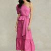 Faldas de algodón Ralph Lauren con corte A y capas en color fucsia para mujer Faldas de algodón Ralph Lauren con corte A y capas en color fucsia para mujer