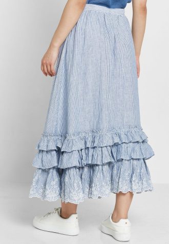 Faldas de cintura alta con volantes de Ralph Lauren para mujer en azul Faldas de cintura alta con volantes de Ralph Lauren para mujer en azul