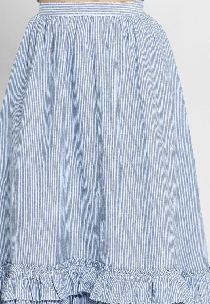 Faldas de cintura alta con volantes de Ralph Lauren para mujer en azul Faldas de cintura alta con volantes de Ralph Lauren para mujer en azul