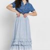 Faldas de cintura alta con volantes de Ralph Lauren para mujer en azul Faldas de cintura alta con volantes de Ralph Lauren para mujer en azul