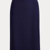 Faldas de crepé de lana elástica Cindy de Ralph Lauren para mujer en azul marino Faldas de crepé de lana elástica Cindy de Ralph Lauren para mujer en azul marino